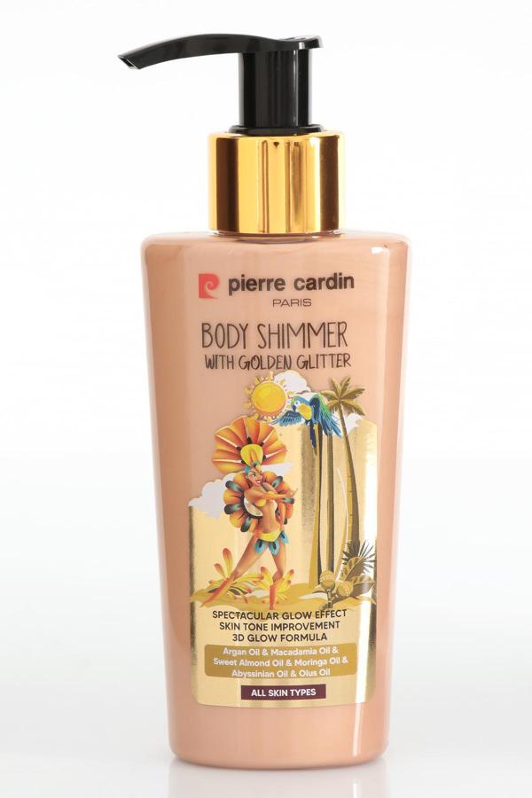 Pierre Cardin Body Shimmer With Golden Glitter-Altın Işıltılı Vücut Parlatıcısı-125 ml - Image 1