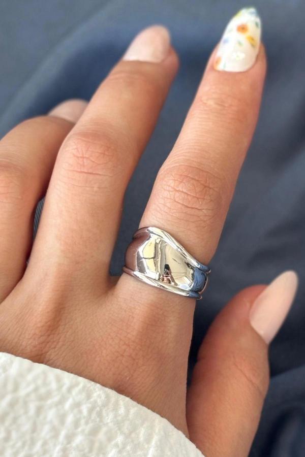 Yeni Sezon Lisse Tasarım Ayarlanabilir Kadın Yüzük - Image 1