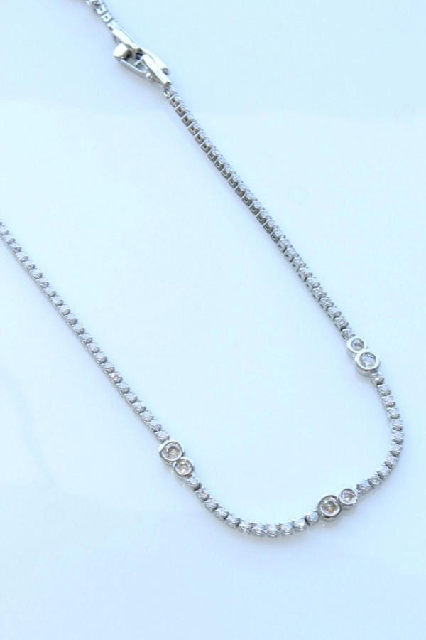 V.İ.P Seri Full Taşlı Su Yolu Çoklu Damla Model Renk Atmaz Kararmaz Garantili Kadın Çelik Bileklik - Image 1