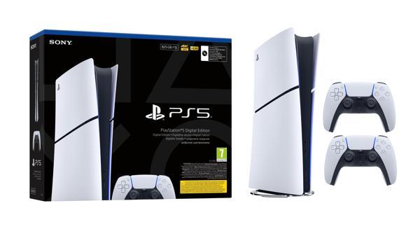 Sony Playstation 5 Slim Dijital CFI-2116B 825GB + 2. DualSense Ps5 Kol (İthalatçı Garantili) - Image 1