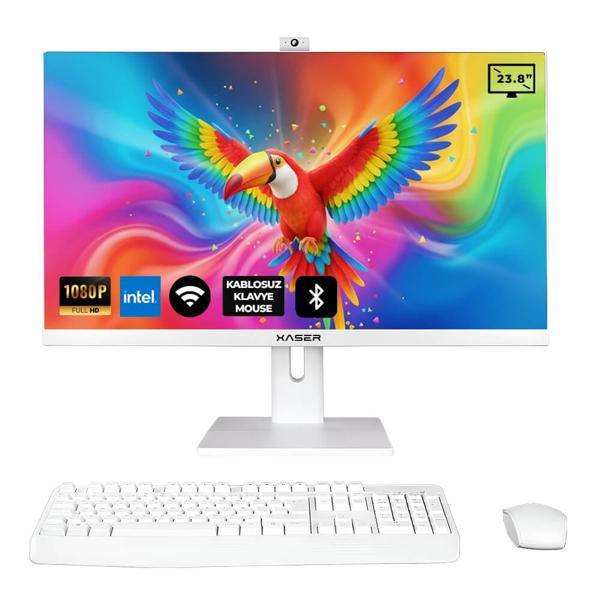 Xaser Xs136 i3 6100 8GB Ram 512GB SSD 23.8" Webcam + Wifi + BT All In One Bilgisayar - Image 1