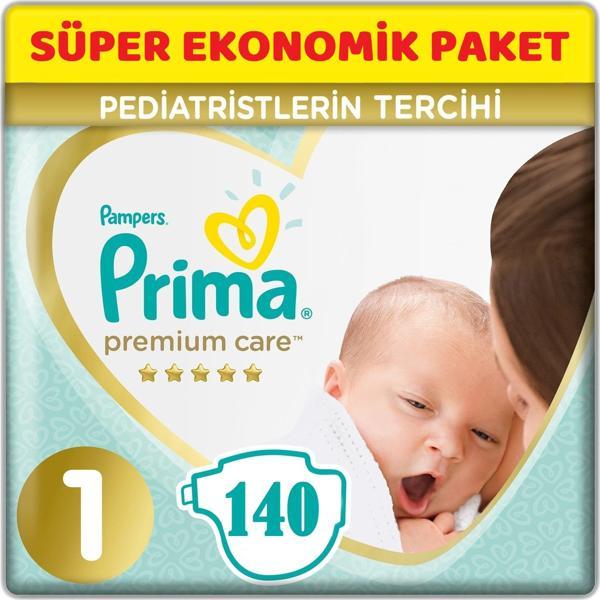Prima Premium Care Bebek Bezi Beden:1 (2-5Kg) Yeni Doğan 140 Adet Süper Ekonomik Pk - Image 1