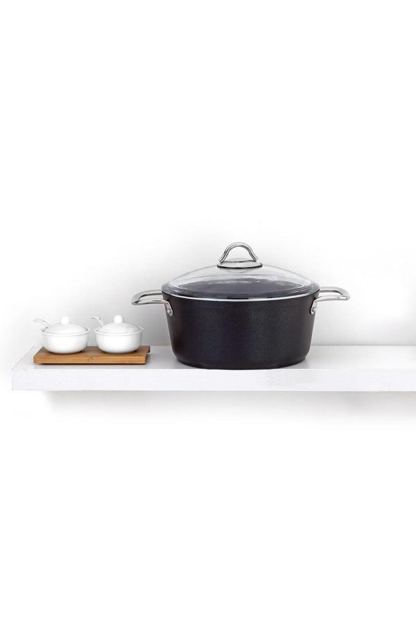 Pro-plus 24cm Tekli Titanyum Kaplama Tencere - Image 1