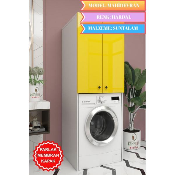 Kenzlife membran çamaşır-kurutma-bulaşık makinesi dolabı mahidevran hrdbyz düz 180*70*60 mebran kapak suntalam gövde - Image 1