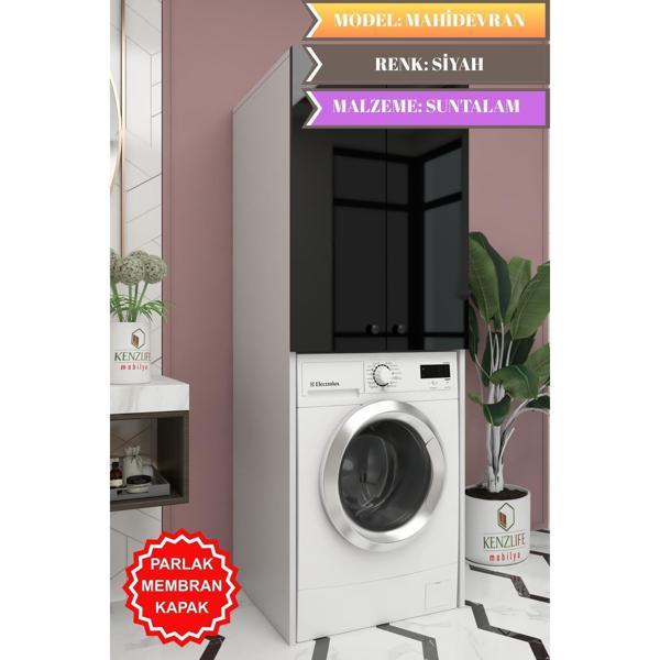 Kenzlife membran çamaşır-kurutma-bulaşık makinesi dolabı mahidevran syhbyz düz 180*70*60 mebran kapak suntalam gövde - Image 1