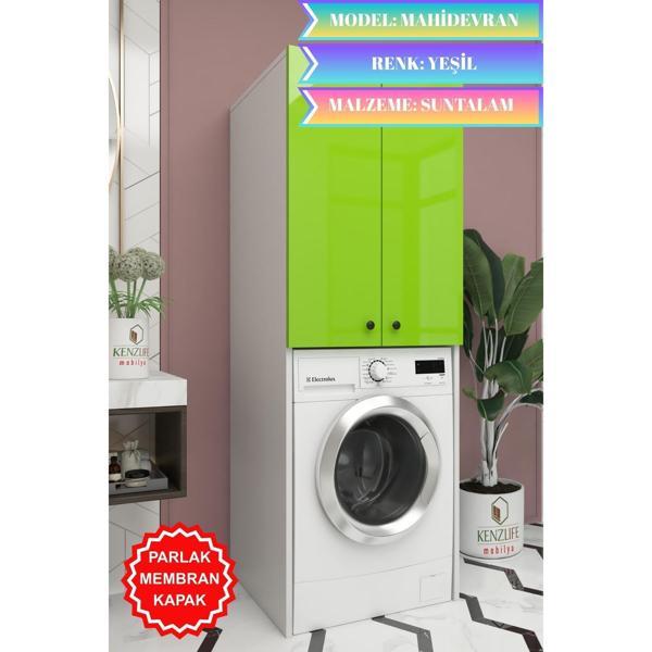 Kenzlife membran çamaşır-kurutma-bulaşık makinesi dolabı mahidevran yşlbyz düz 180*70*60 mebran kapak suntalam gövde - Image 1