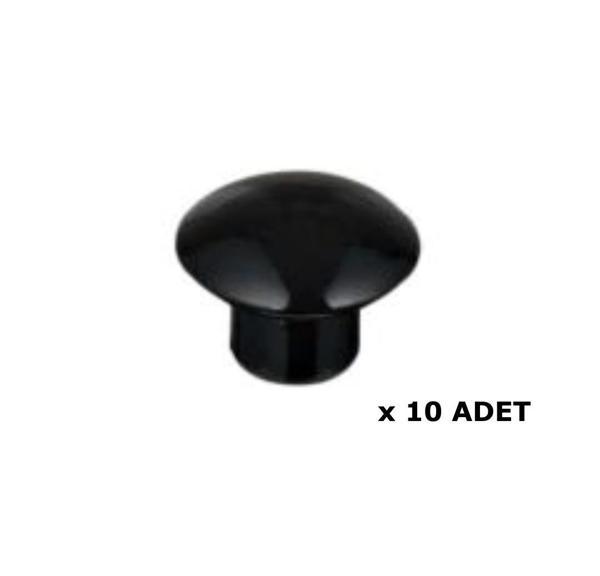 Kenzlife mobilya kulpu düğme kulp siyah plastik dolap kulbu 10 adet kulp - Image 1