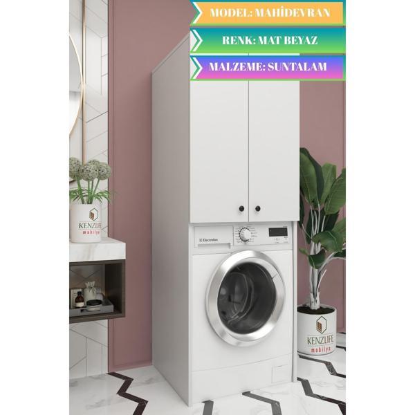 Kenzlife çamaşır-kurutma-bulaşık makinesi dolabı mahidevran byz 180*70*60 suntalam banyo - Image 1