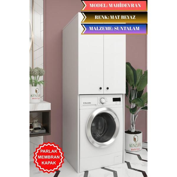 Kenzlife membran çamaşır-kurutma-bulaşık makinesi dolabı mahidevran byzbyz düz 180*70*60 mebran kapak suntalam gövde - Image 1