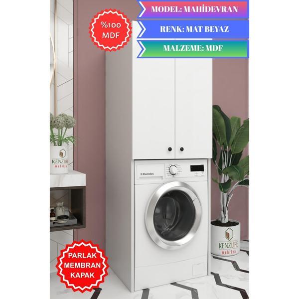 Kenzlife membran çamaşır-kurutma-bulaşık makinesi dolabı mahidevran byzbyz düz 180*70*60 mebran kapak mdf gövde - Image 1