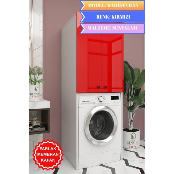 Kenzlife membran çamaşır-kurutma-bulaşık makinesi dolabı mahidevran krmbyz düz 180*70*60 mebran kapak suntalam gövde - Image 1