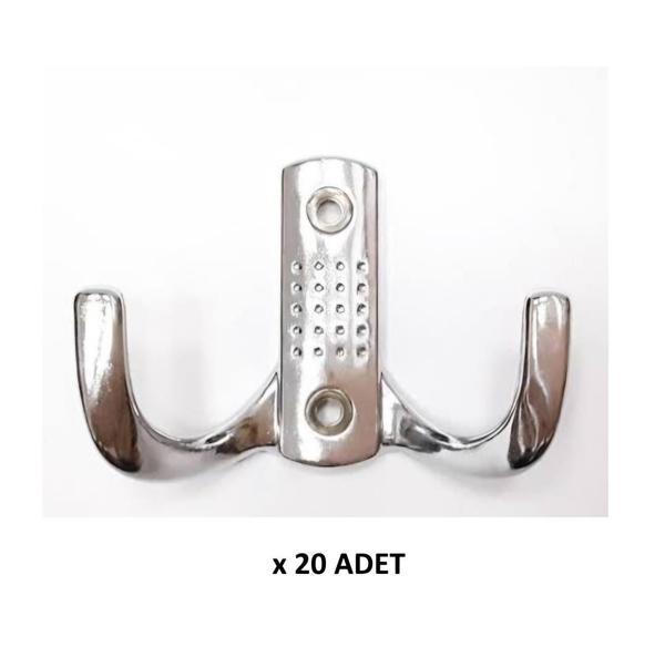 Kenzlife elbise banyo askılığı krom metal  askı askılık 20 adet - Image 1