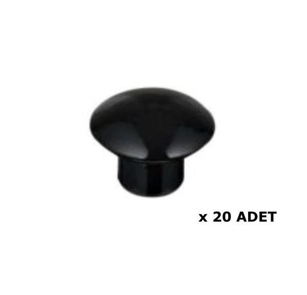 Kenzlife mobilya kulpu düğme kulp siyah plastik dolap kulbu 20 adet kulp - Image 1