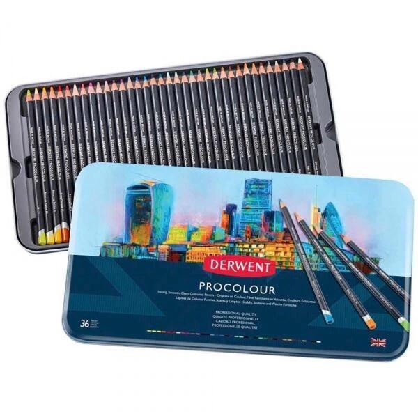 Supertrend Procolour Kuru Boya Kalemi Seti 36'lı Teneke Kutu - Image 1