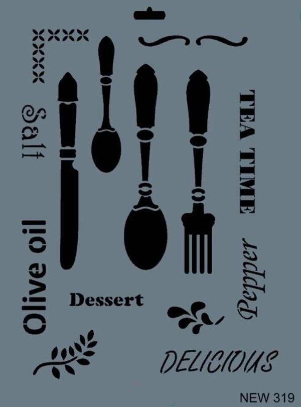 Supertrend Stencil Boyama Şablonu 25x35 cm. NEW-319 - Image 1