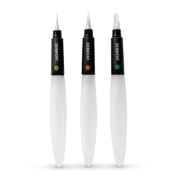 Supertrend Waterbrush Su Hazneli Fırça Seti 3 Boy (İnce+Orta+Düz Uç) - Image 1