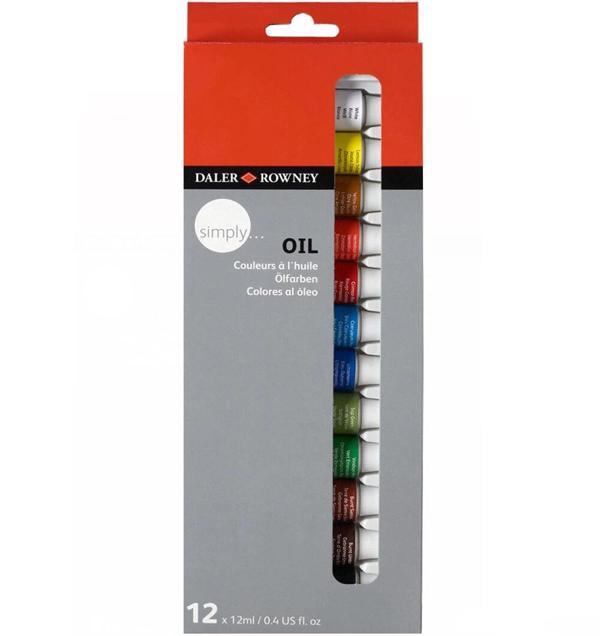 Supertrend Simply Oil Set 12 Renk x 12 ml. Yağlı Boya Seti - Image 1