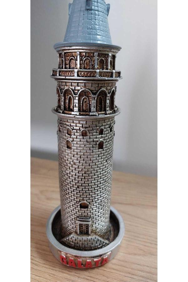 Hediye Seviyorum Galata Kulesi Biblo Bronz 24 Cm - Image 1