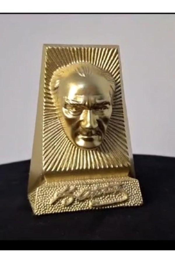 Hediye Seviyorum Atatürk Heykeli Biblo Altın - Image 1