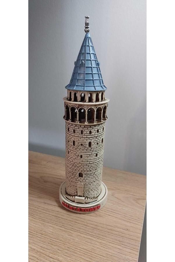 Hediye Seviyorum Bej Galata Kulesi Biblo  29Cm - Image 1