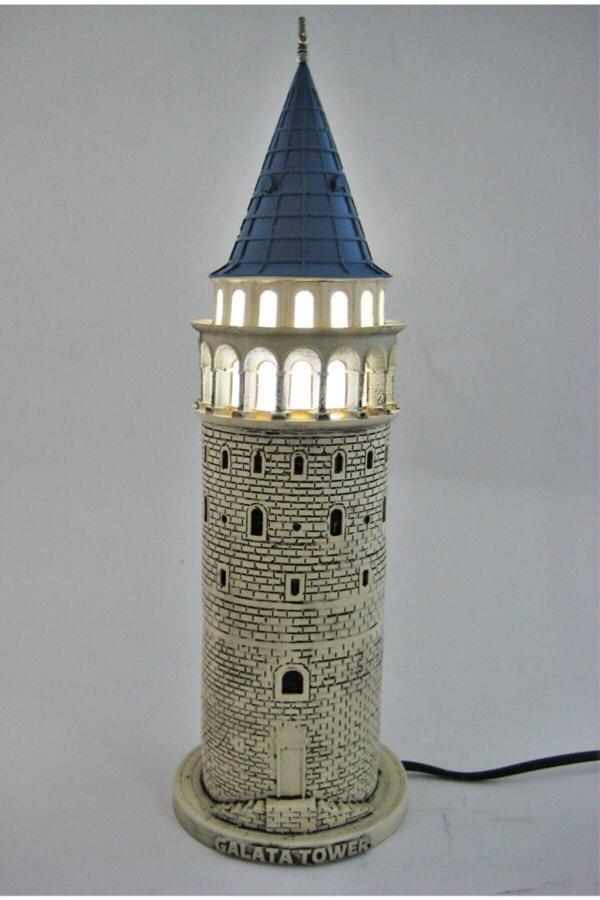 Hediye Seviyorum Galata Kulesi Biblo Bej Lamba 41Cm - Image 1