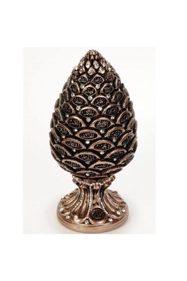 Hediye Seviyorum Kozalak Biblo Bronz Kristal Taşlama - Image 1