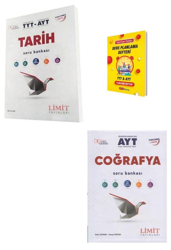Limit AYT Tarih ve Coğrafya Soru Bankası + Planlama Defteri  - Limit Yayınları - Image 1