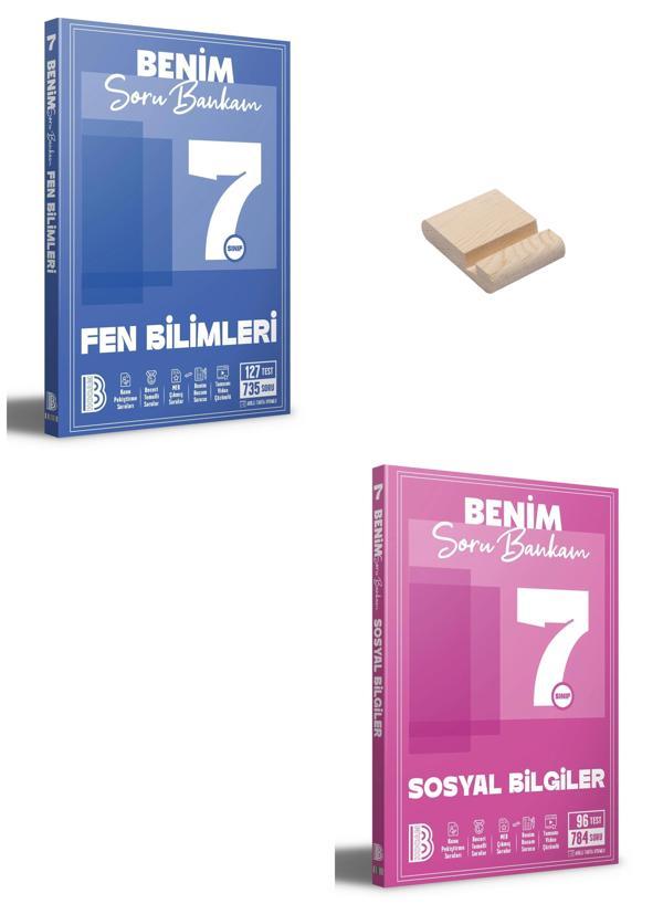 Benim Hocam 7. Sınıf Fen Bilimleri ve Sosyal Bilgiler Soru Bankası + Telefon Standı - Benim Hocam Yayınları - Image 1