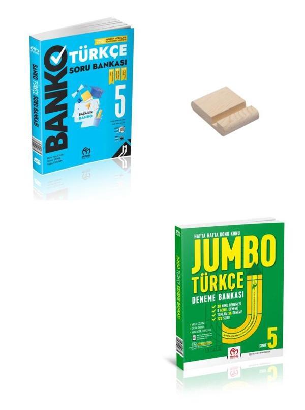 Model Eğitim 5. Sınıf BANKO-JUMBO Türkçe Soru ve Deneme Bankası + Telefon Standı - Model Eğitim Yayınları - Image 1