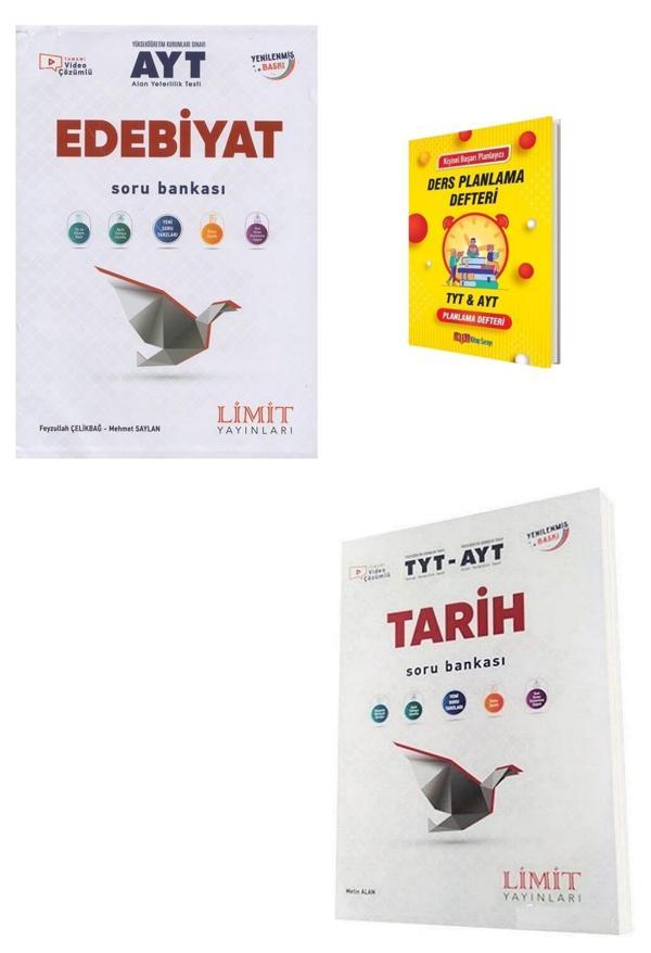Limit AYT Edebiyat ve Tarih Soru Bankası + Planlama Defteri - Limit Yayınları - Image 1