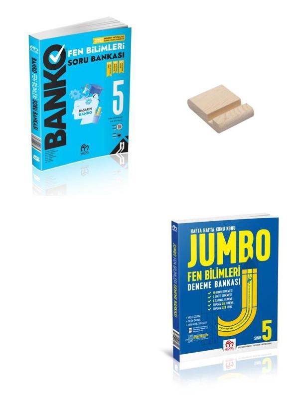 Model Eğitim 5. Sınıf BANKO-JUMBO Fen Bilimleri Soru ve Deneme Bankası + Telefon Standı - Model Eğitim Yayınları - Image 1