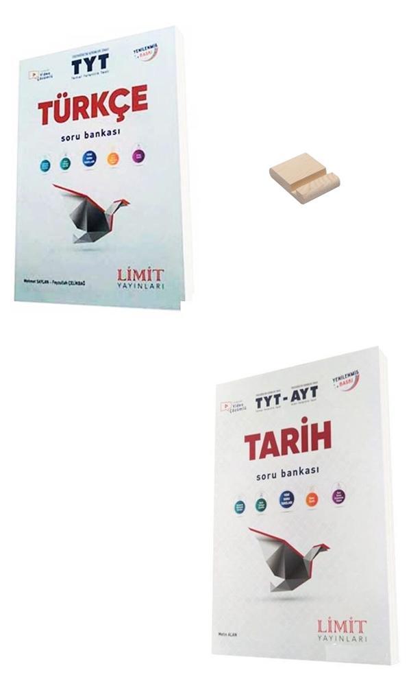 Limit TYT Türkçe ve Tarih Soru Bankası + Telefon Standı - Limit Yayınları - Image 1