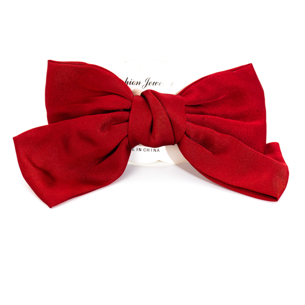 Biem Saten Fiyonk Toka Bordo - Image 1