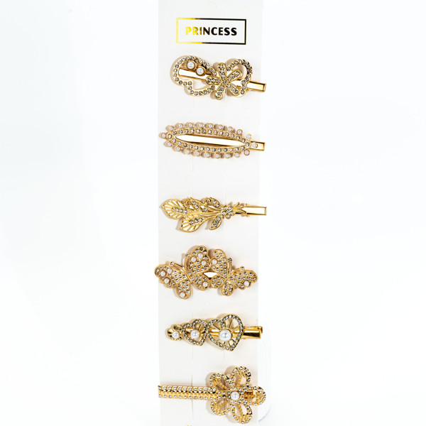 Biem İncili Çıtçıt Yan Toka Set 3 - Image 1