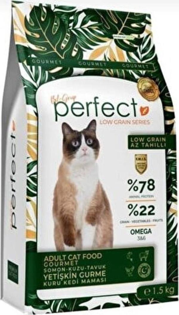 Perfect Gourmet Yetişkin Somonlu Kedi Maması 1.5 Kg - Image 1