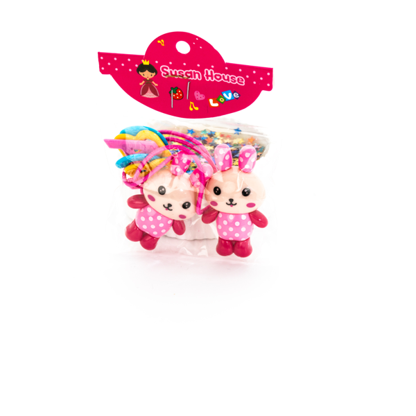 Biem Tavşanlı Lastik Toka Koyu Pembe - Image 1