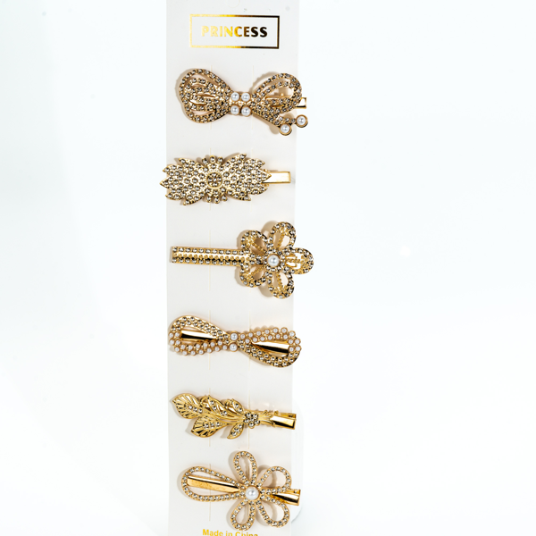 Biem İncili Çıtçıt Yan Toka Set 2 - Image 1