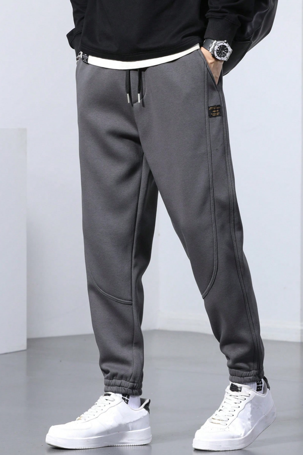 Genıus Store Erkek Eşofman İçi Polarlı Bağcıklı Bel Jogger Spor Eşofman Altı SPOR-ESF001 - Image 1