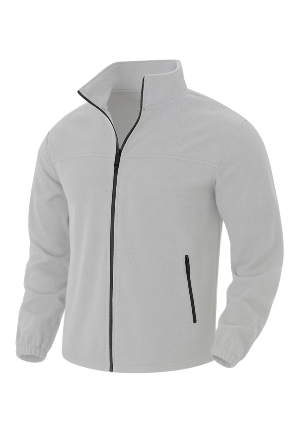 Genıus Store Erkek Polar Bato Yaka Tam Fermuarlı Cepli Polar BATO-POLAR - Image 1