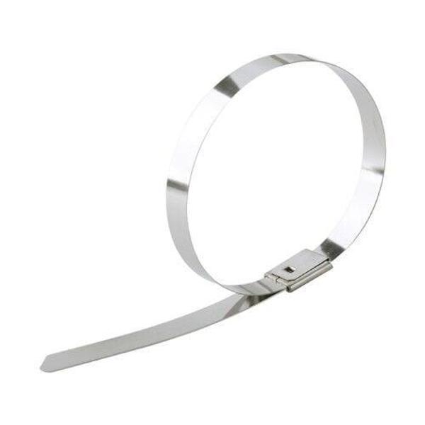 Paslanmaz Çelik Kablo Bağı Cırt Kelepçe 4,6X200 Metalik 304 kalite Tork 100 'Lü Paket - Image 1