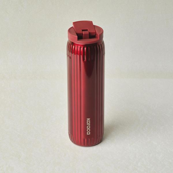 Karaca Rimo Sızdırmaz Çelik Termos 600 ml Kırmızı - Image 1