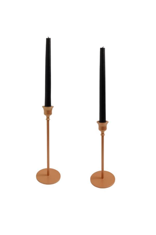 Mumsema Hediyelik Dekoratif 2'Li Bakır Kupa Şamdan & Mumluk Set - Image 1