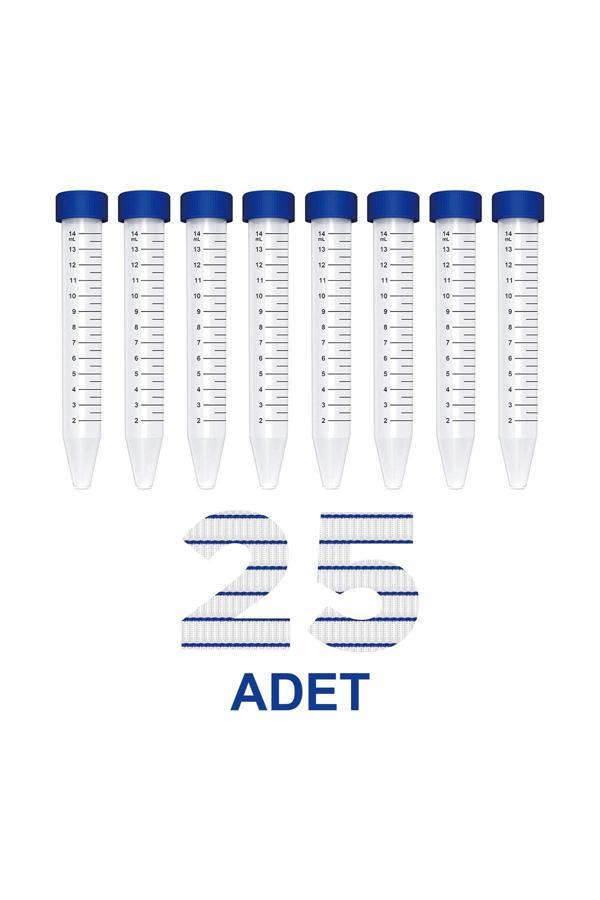 Atel-San Falkon Tüpü 15 Ml / Santrifüj Tüpü - Dibi Konik - 25 Adet - Image 1