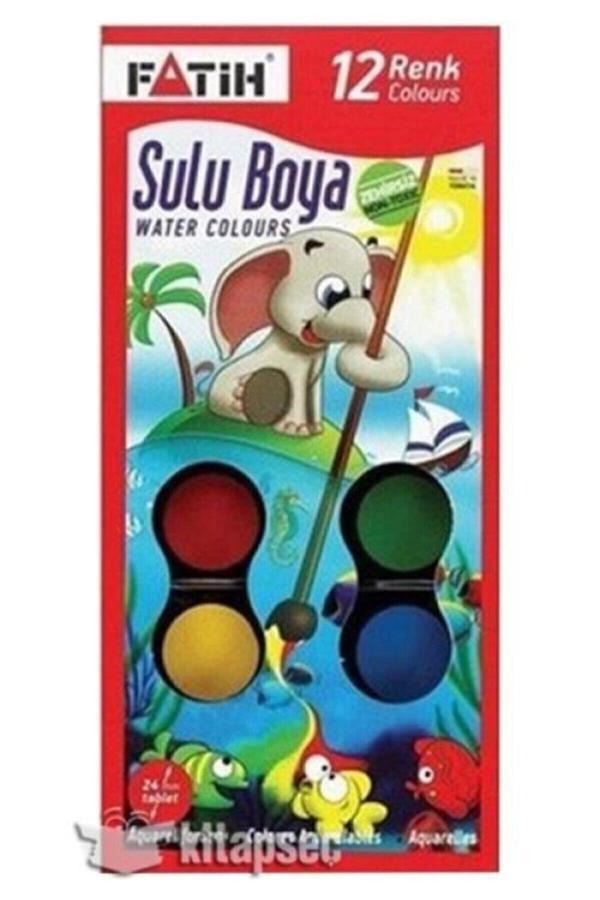 Fatih S-12 Yeni Formül Suluboya 12 Renk - Image 1
