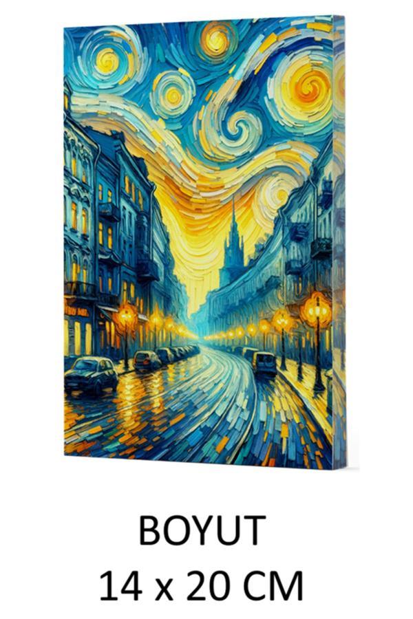 Dokuz Yayınları Vivago Art Van Gogh Sokak Çizgili Defter 14 X 20 Cm Bez Çanta Hediyeli Kod 6 - Dokuz Yayınları - Image 1