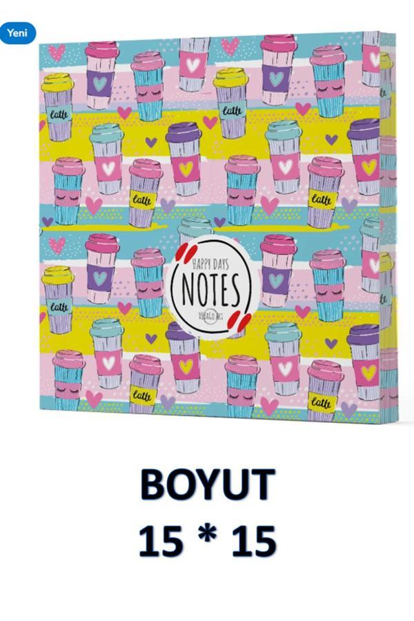 Dokuz Yayınları Vivago Art Kahve Çizgisiz Defter 15 X 15 Cm Bez Çanta Hediyeli Kod 10 - Dokuz Yayınları - Image 1