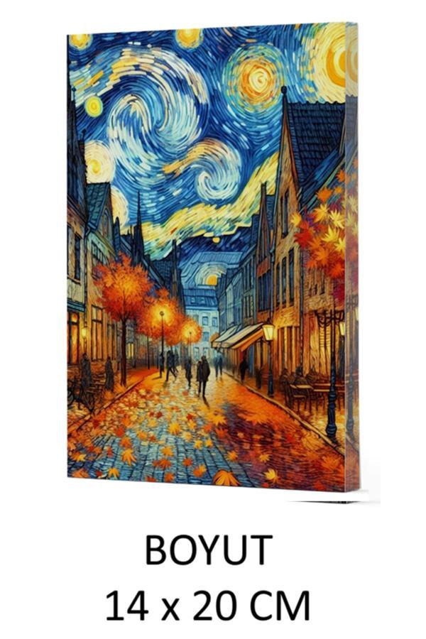 Dokuz Yayınları Vivago Art Van Gogh Sokak Çizgili Defter 14 X 20 Cm Bez Çanta Hediyeli Kod 3 - Dokuz Yayınları - Image 1