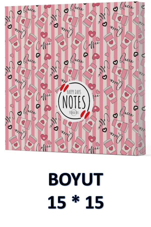 Dokuz Yayınları Vivago Art Kahve Çizgisiz Defter 15 X 15 Cm Bez Çanta Hediyeli Kod 8 - Dokuz Yayınları - Image 1