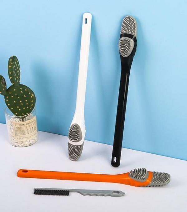 Ördek Tasarımlı Silikon Tuvalet ve İnce Detay Fırçası - Image 1