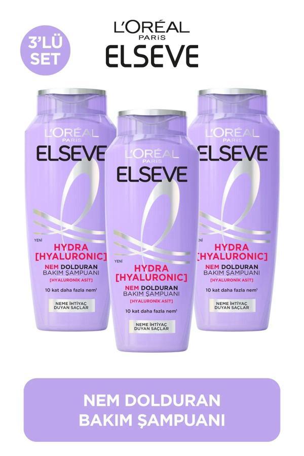 Elseve Hydra [hyaluronic] Nem Dolduran Şampuan 300 Ml 3'lü Set - Image 1